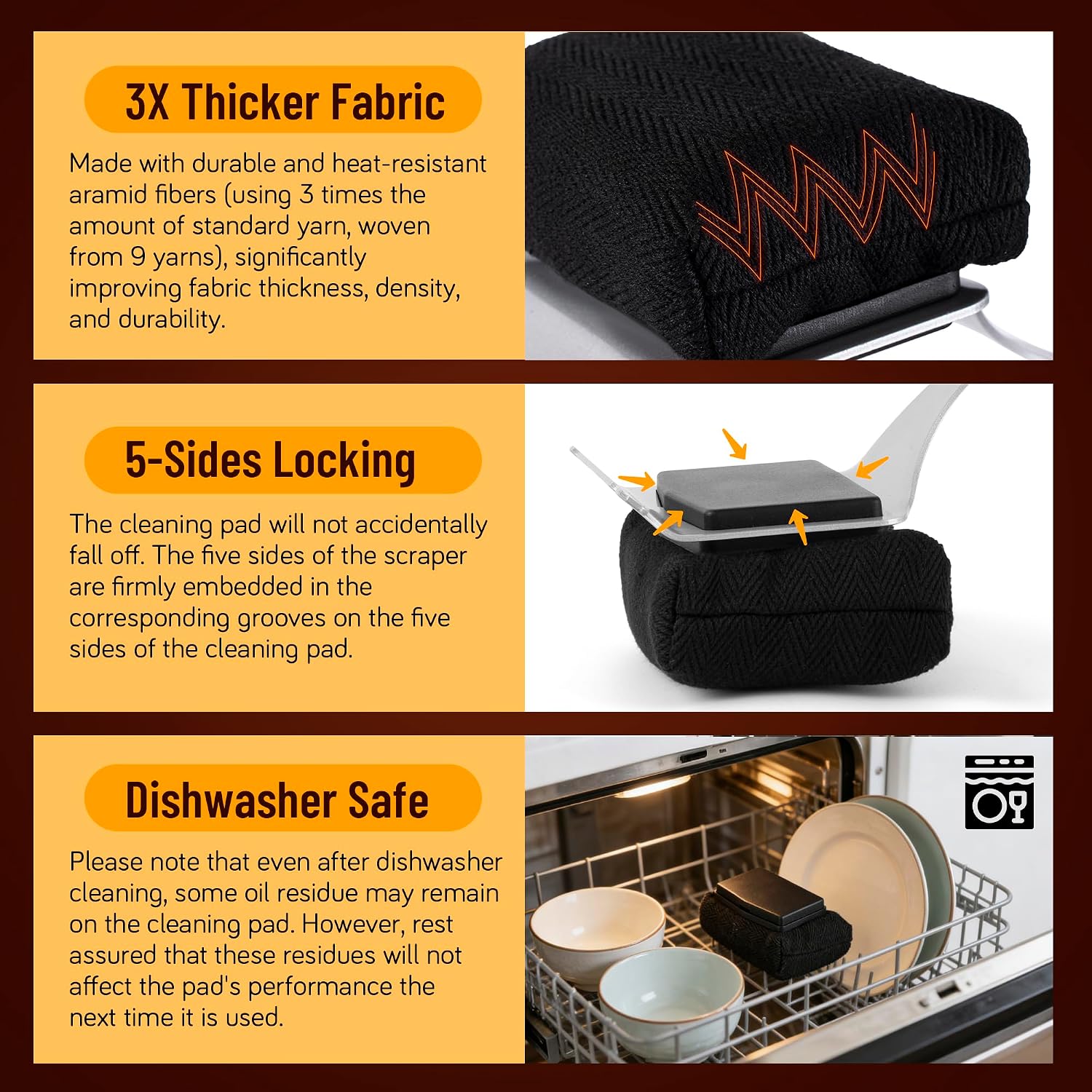 Grillbürste Borstenfrei für Gussrost, Grillzubehör Grillschaber Gasgrill Zubehör Keramik Grill Zubehör Geschenk für Gasgrill, BBQ Cleaning Brush Grillen Grill Accessories Grillrost Reiniger - 8