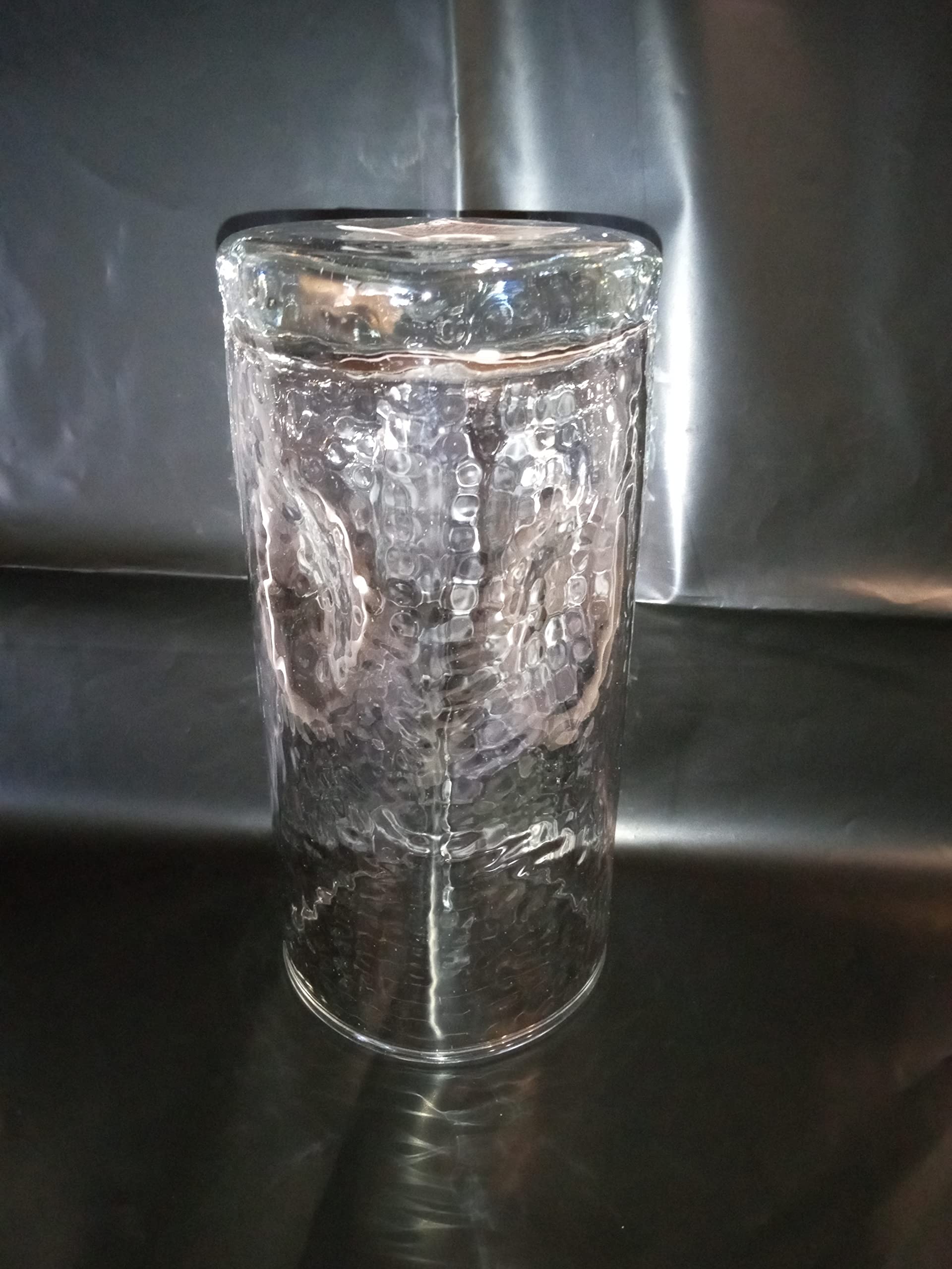 JF- Textured Indent Drinking Glass, 18oz Set of 6