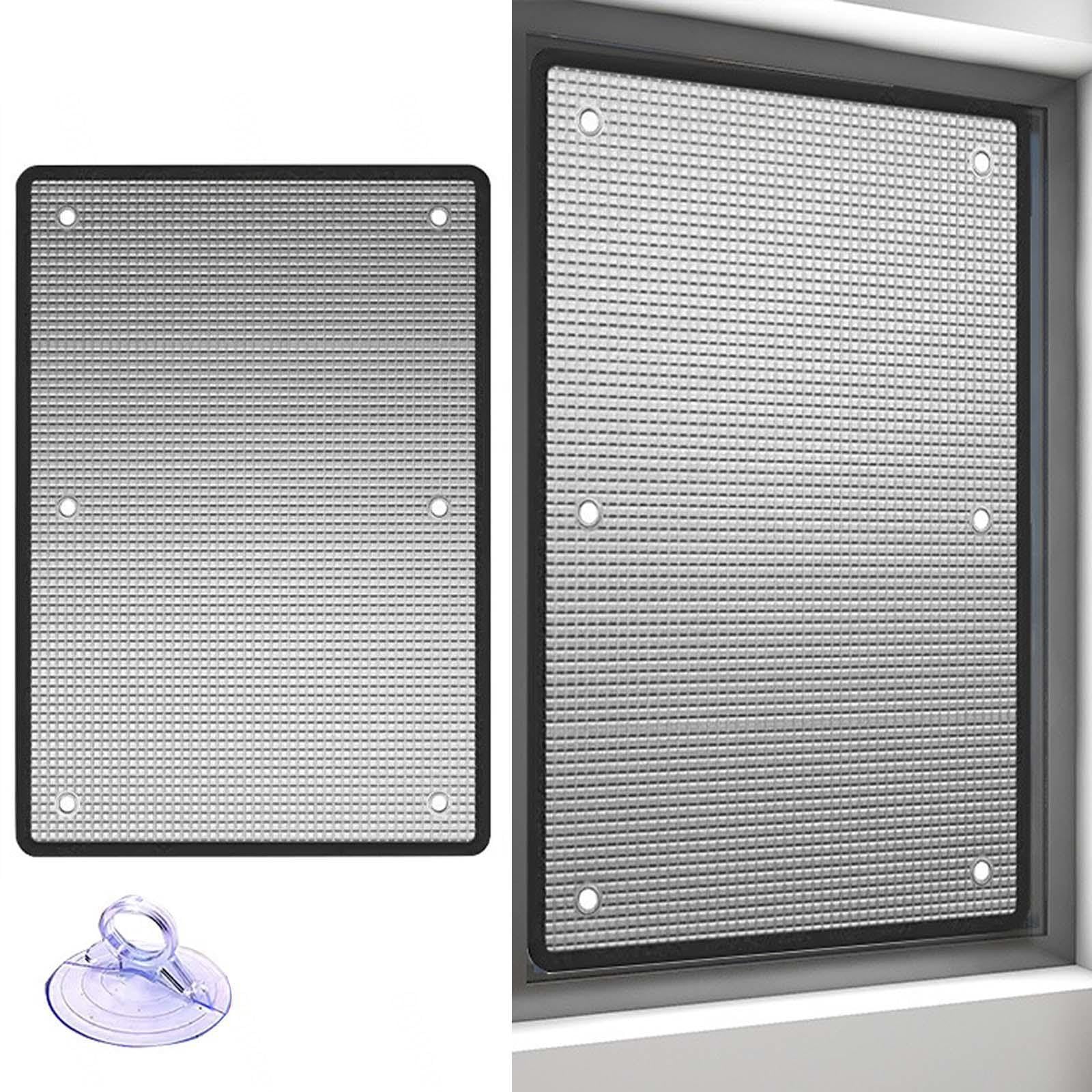 Heat Reflective Window Films,Double Aluminum Foil Insulation Film,8mm,WxH-105x120cm/41x47''