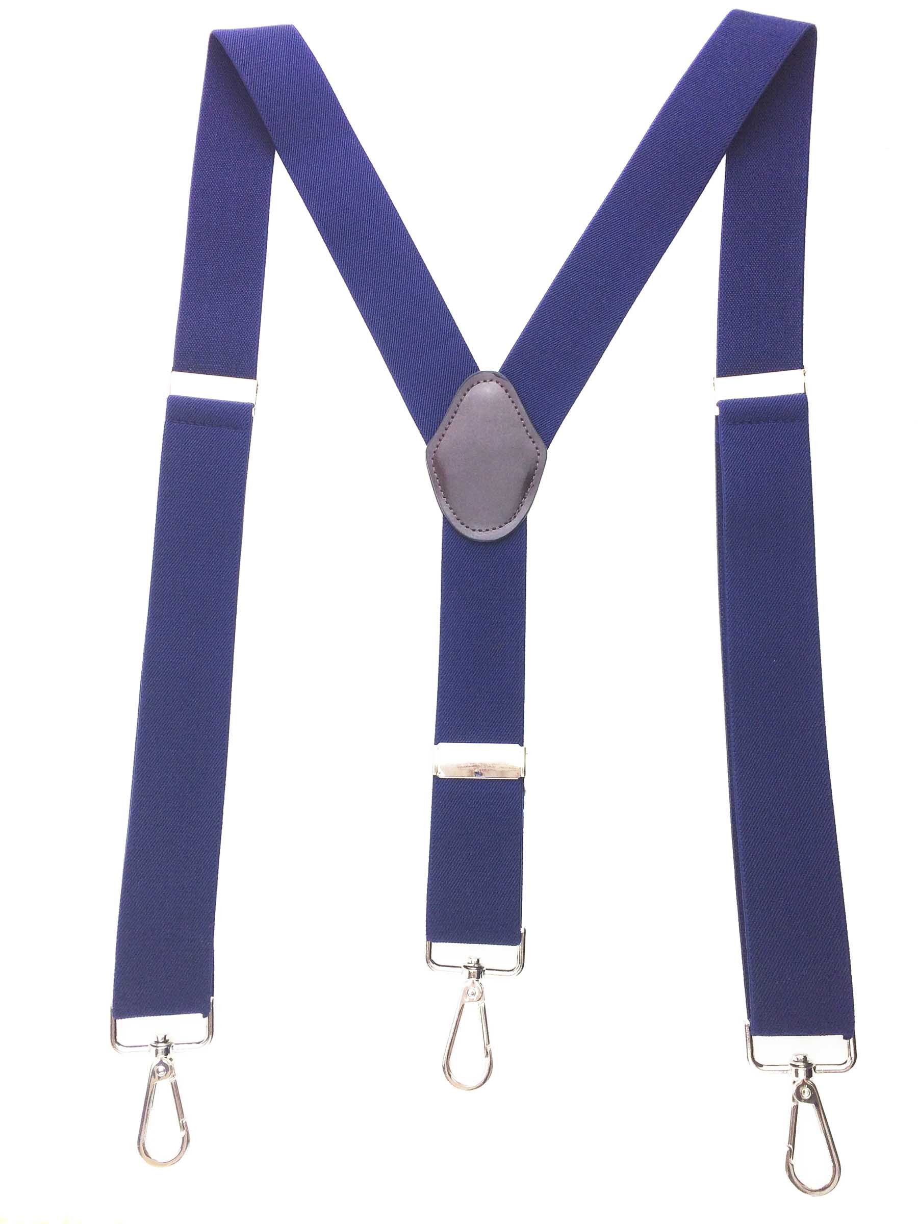 gudmart Romanlin Suspenders for Men with Hooks 3 Adjustable Clips Heavy Duty Big and Tall Belt Loops Suspenders Braces-picture-48