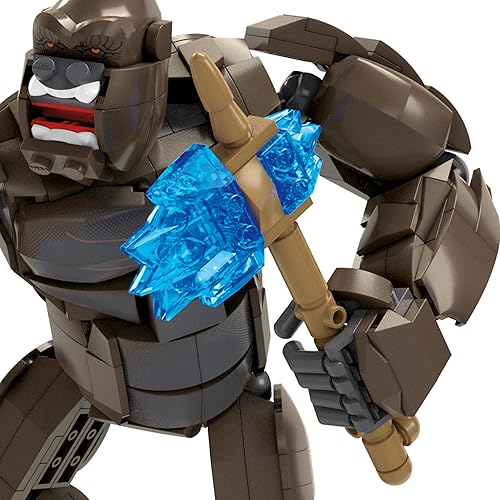 Miniatura 5 de Mega Godzilla x Kong The New Empire Building Set, figura de acción de Kong con 541 piezas y accesorios, juguete de construcción y exhibición para