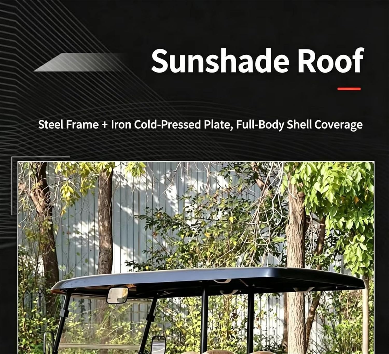 Low-Speed 4-Seater Electric Utility Cart – Maneuverable Transport Vehicle for Estate Oversight, Golf Course Operations, and Resort Guest Shuttles with Sunshade Roof