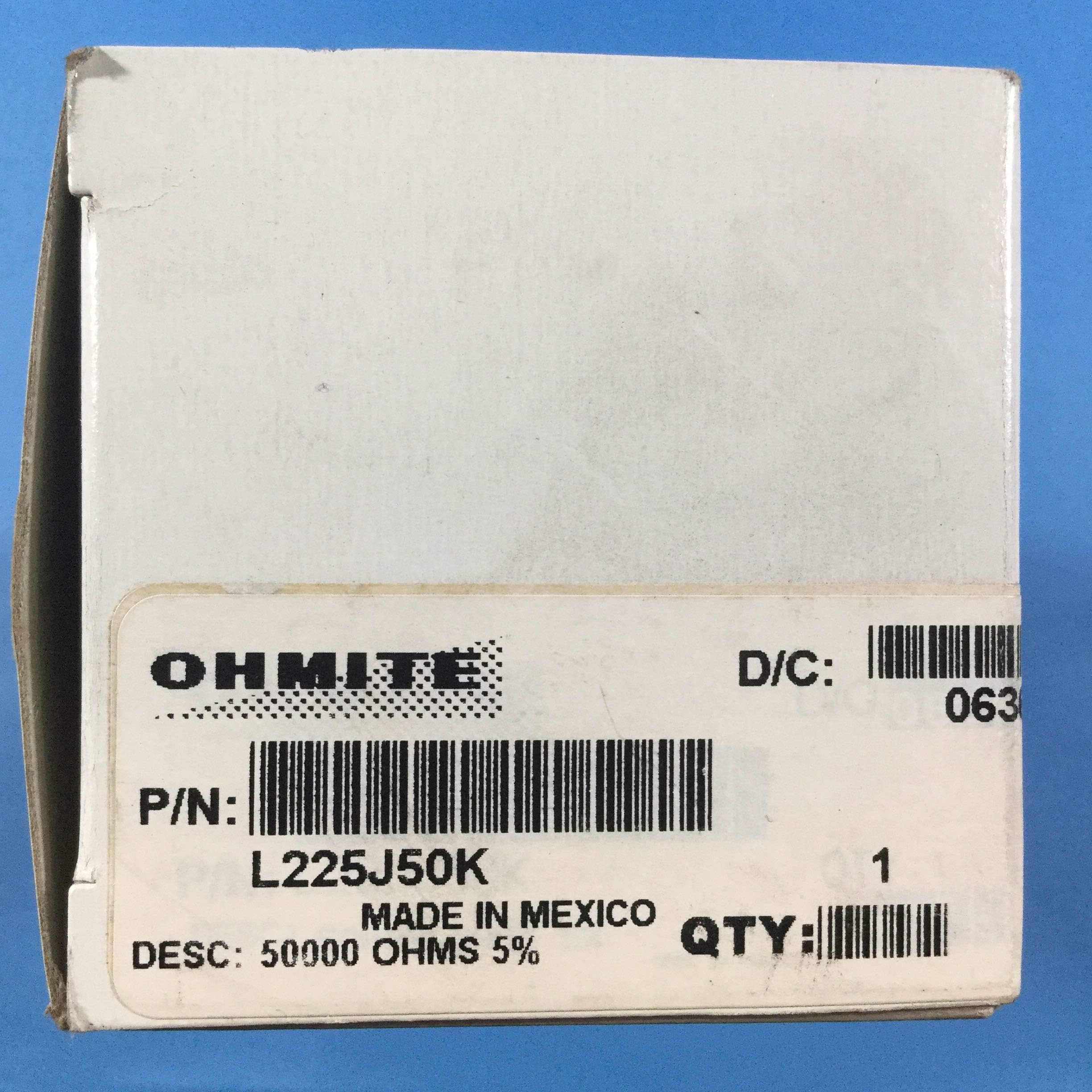 OHMITE L225J50K 225W 50000 OHMS SILI 5%