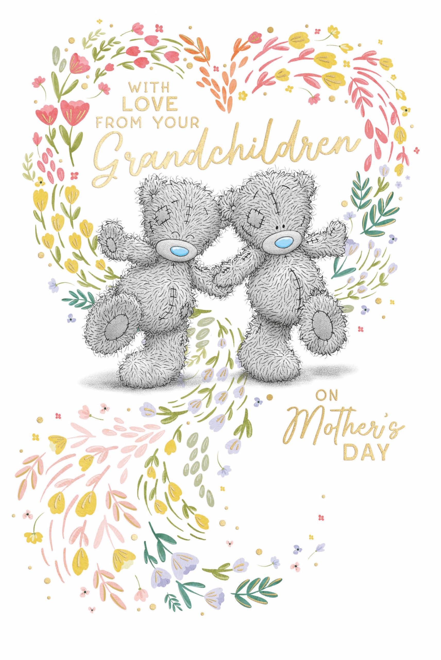 Me to You Tatty Teddy Mother's Day Card 'With Love From Your Grandchildren' 6 x 9" - Official Collection