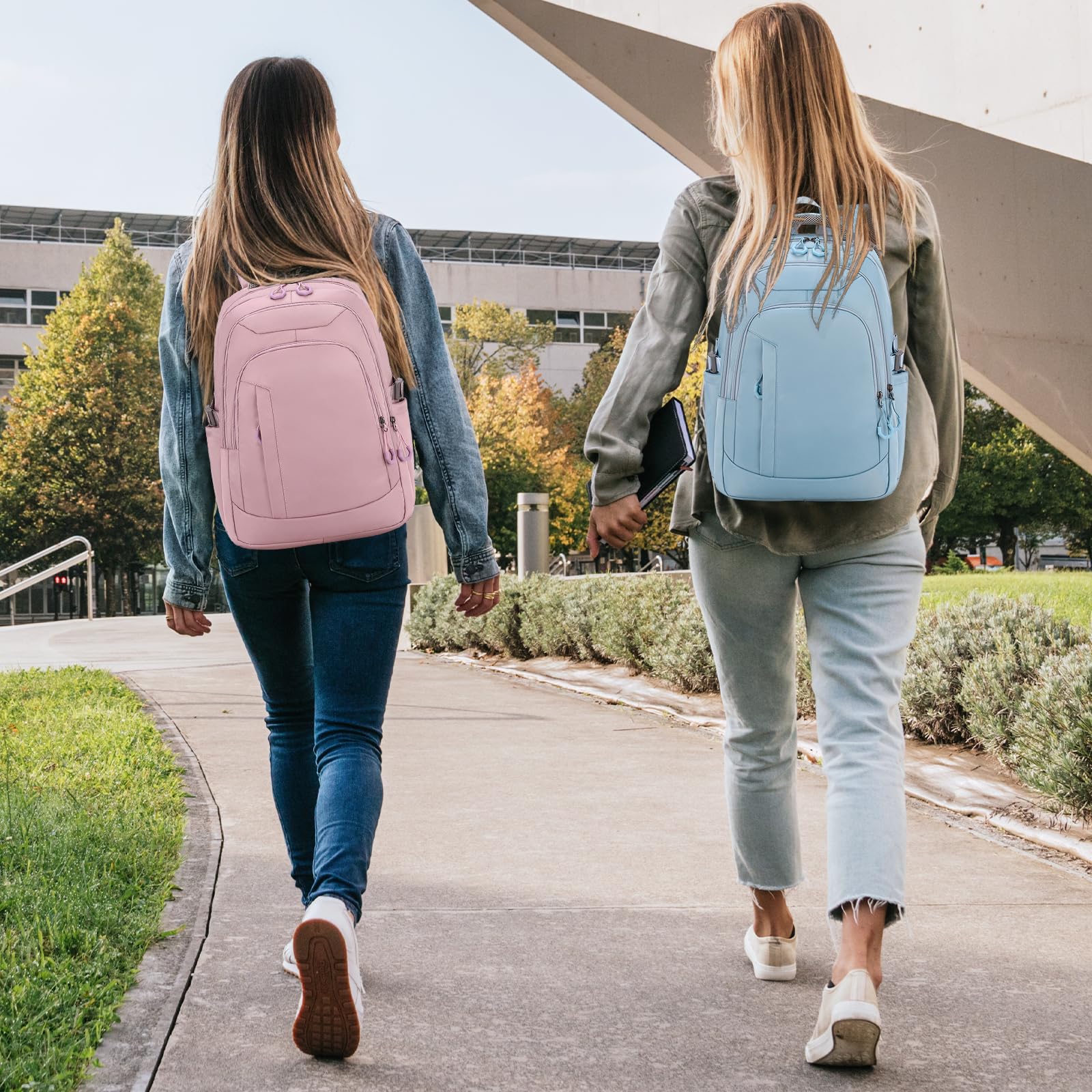 Zaino Porta PC 15.6 Multifunzione per Donna, Computer Portatile Comodo e Traspirante per Campeggio e Escursionismo
