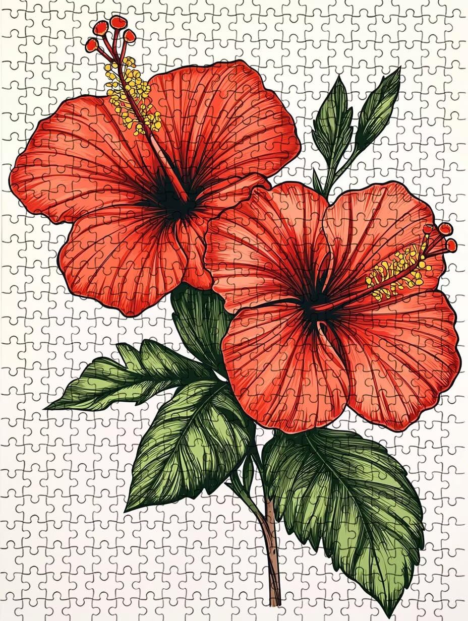 Puzzle 3000 elementów, puzzle dla dorosłych czerwone kwiaty artystyczne puzzle, gra puzzli, drewniane układanki, niemożliwe klasyczne układanki, do gry edukacyjnej wyzwanie zabawki, układanki rodzinne