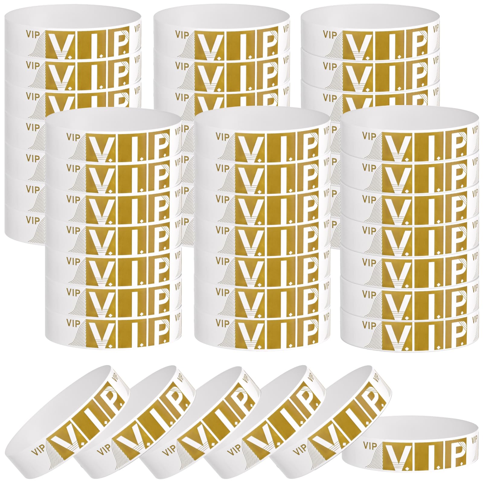 BOUBONI 300 Pcs Paper Wristbands for Events Water Resistant Paper Wrist Bands Sticky Rolls Bracelet for Party Clubs Music Festival Concert