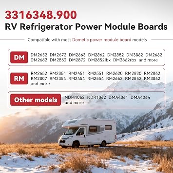 3316348.900 3316348.000 RV Fridge Control Board Compatible with Dometic DM2652 DM2852 RM2652 NDM1062 RM2852 RM2351 RM2354, Seven Ports bottom. Not Replace The Bottom Eight Or Ten Ports old board