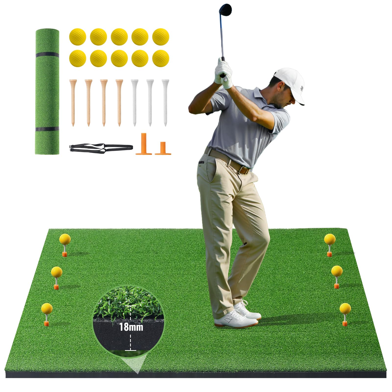 VEVOR Alfombrillas de Golf - Alfombrillas de Golf Unisex Adulto