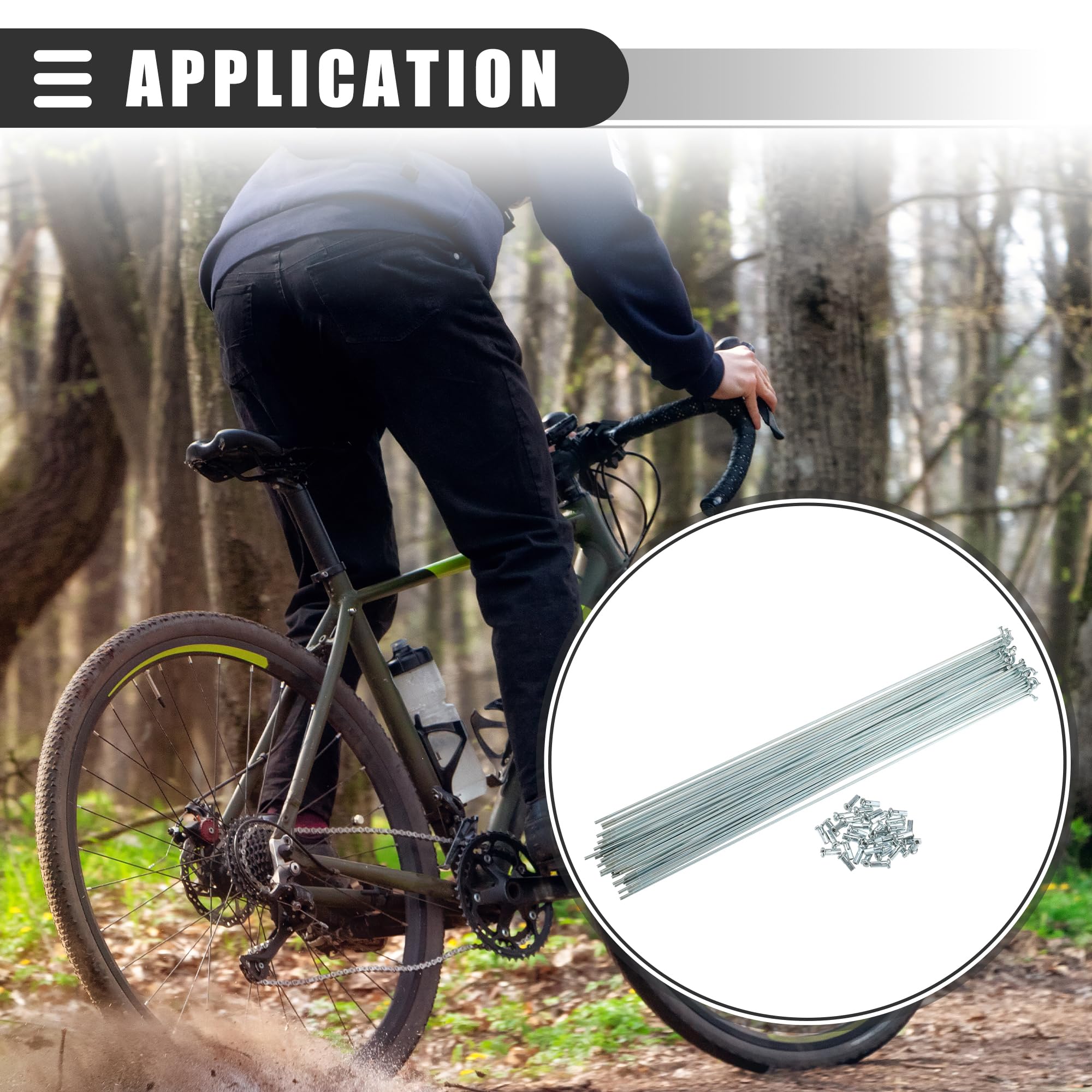 Jeu de 36 rayons Inox 163 mm MZ ES ETS TS ETZ