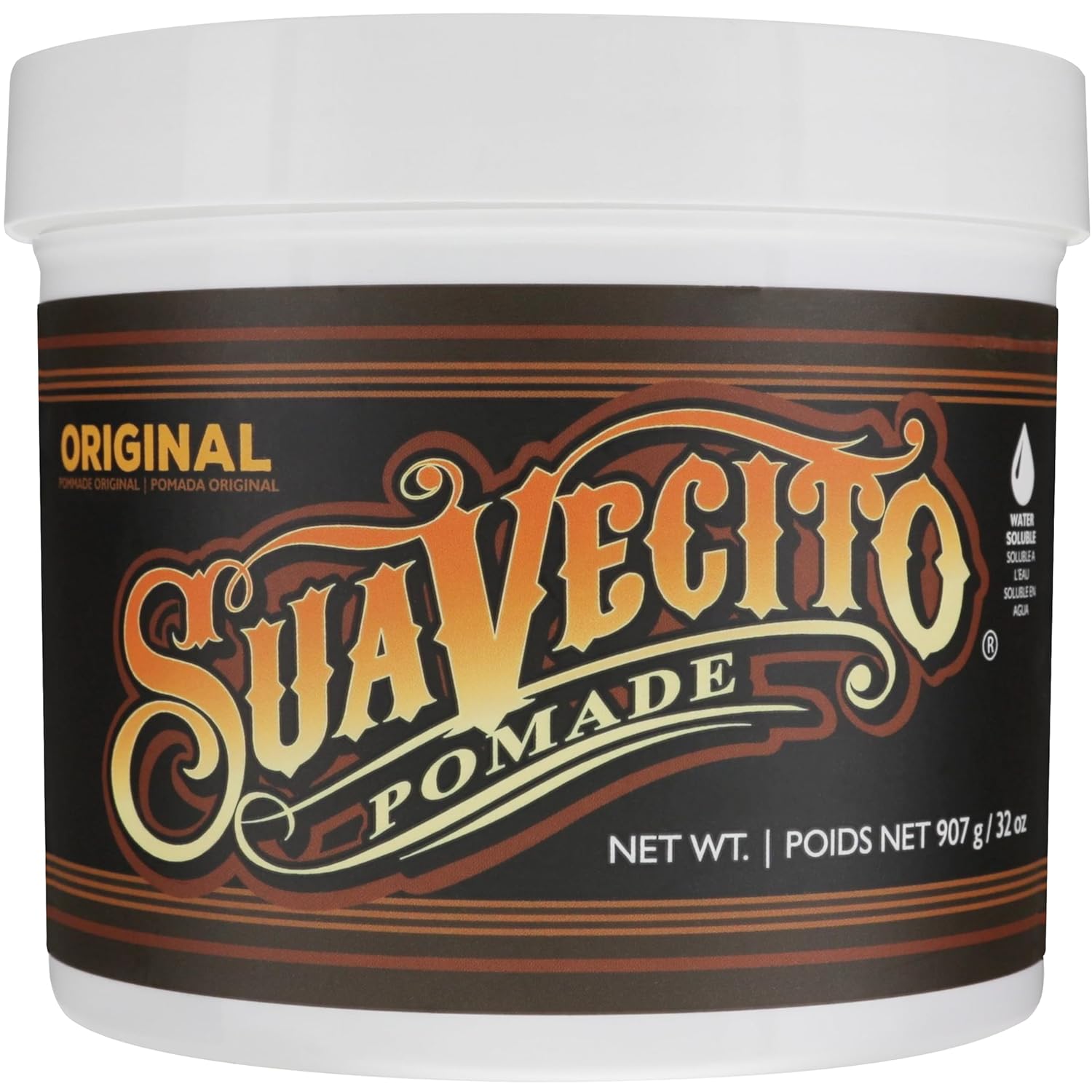 Suavecito Pomade For Men - Medium Hold Shine Water Based oz Pack Wax Like Flake All Day Hair Free Gel Hairstyles Easy To Wash Out