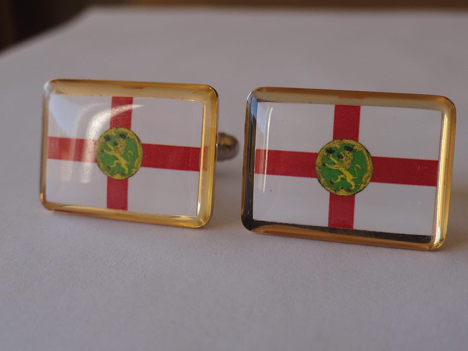Alderney Flag Cufflinks, Lapel Pins, Tie Bars, Earrings, Jewelry and Accessories