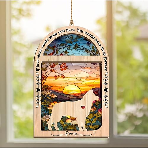 Miniatura 3 de LOVELYPOD Adorno de Navidad personalizado Border Collie, adorno de Border Collie con nombre, pérdida de mascotas, regalos para los amantes de los