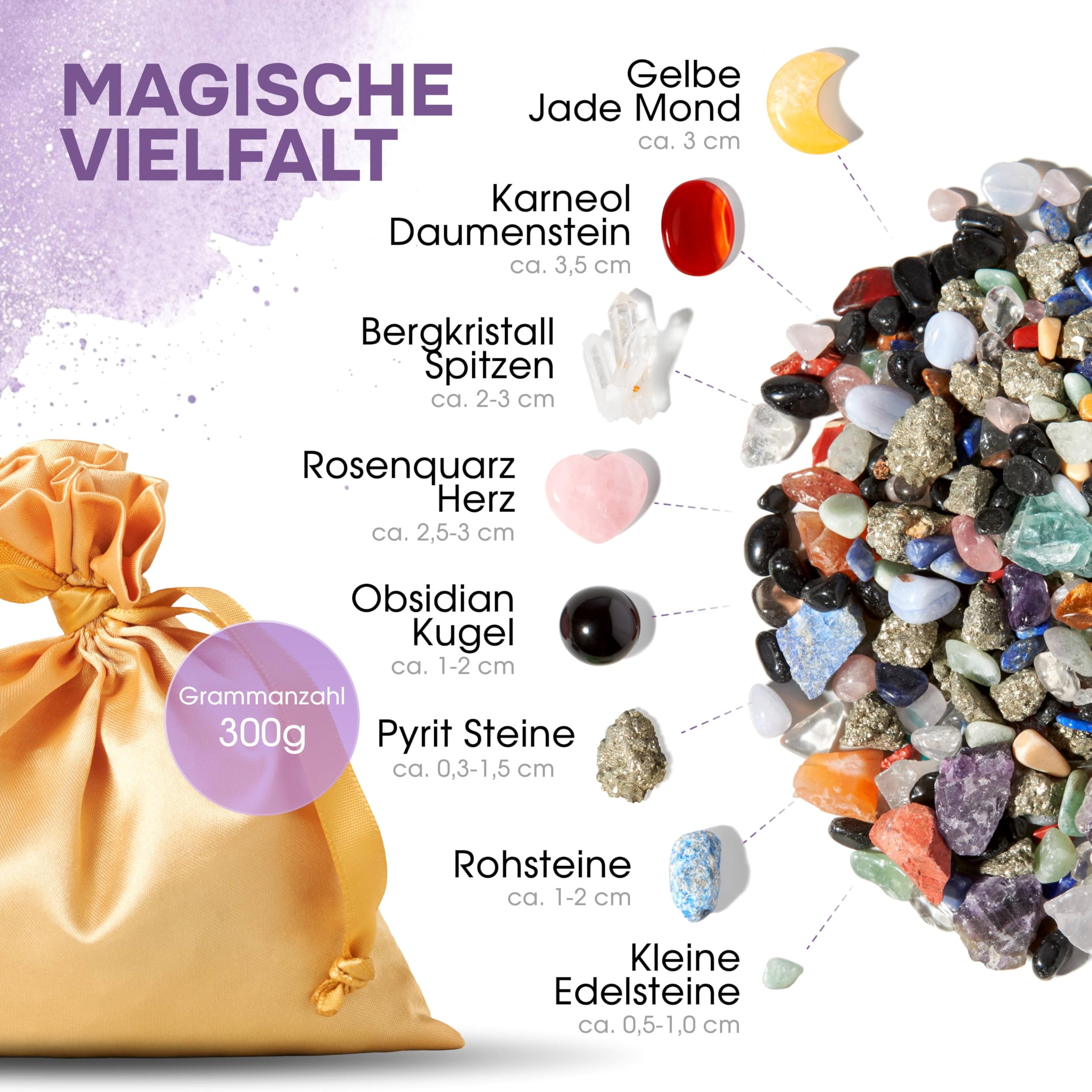 PURAJA Kristall Konfetti | Magischer Edelstein Mix | Buntes Edelstein Konfetti | Magic Crystal Mix