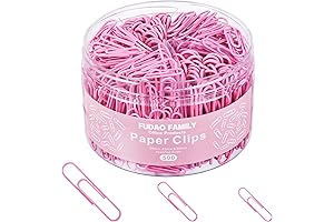 Pink Paper Clips: An Assortment of Sizes for All Your Daily Needs