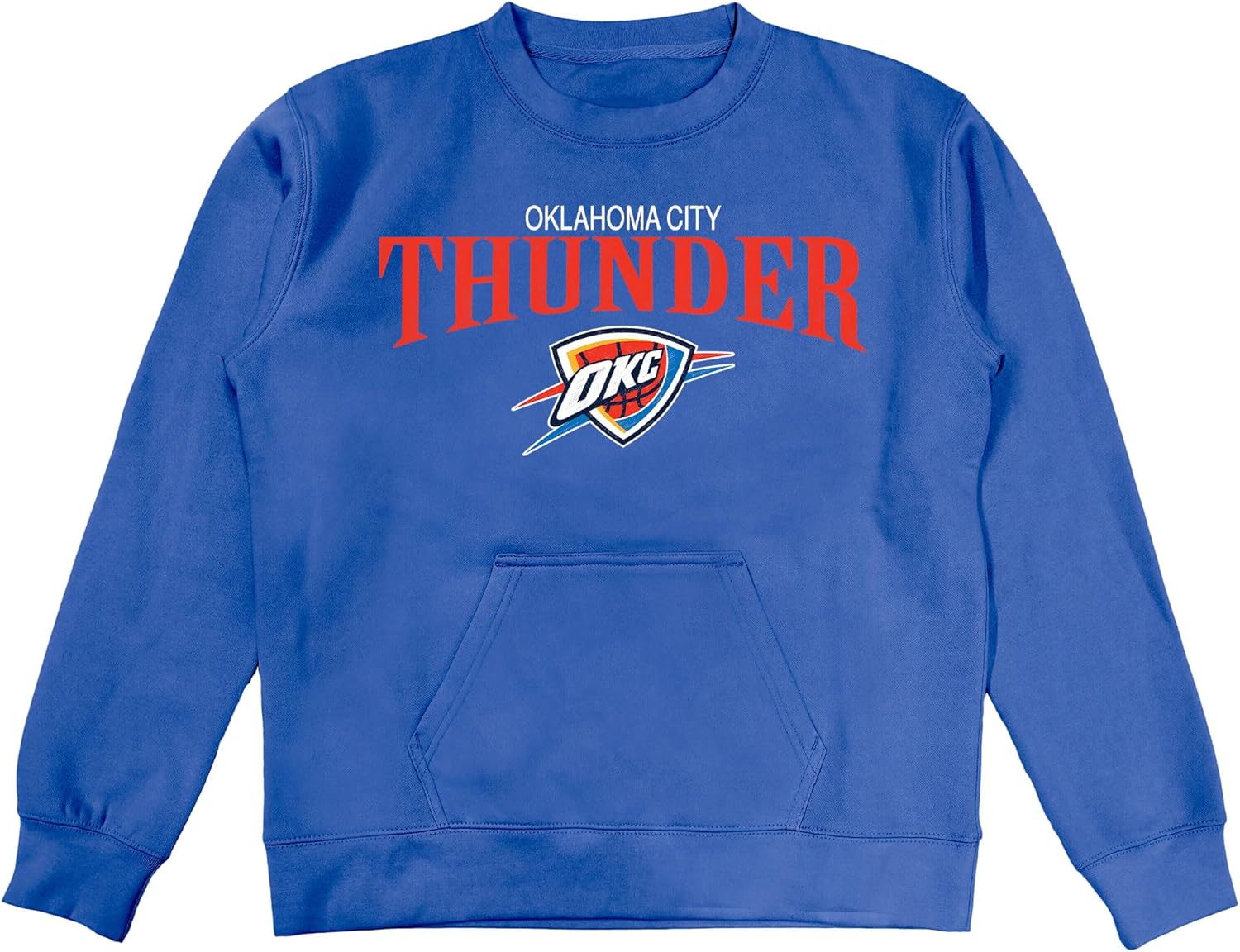 Blue 84 Women's NBA Officially Licensed Pocket Crewneck Sweatshirt Embroidery