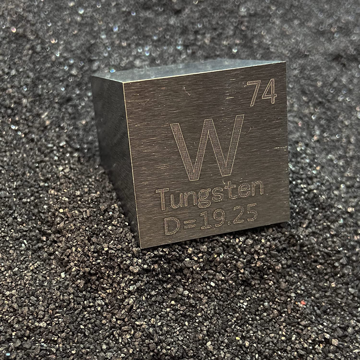 Wolfram Element W Gęstość Cube - Element Kolekcja Okresowa Tabela - Laboratorium Eksperyment Materiał DIY Display,25.4mm / 1inch