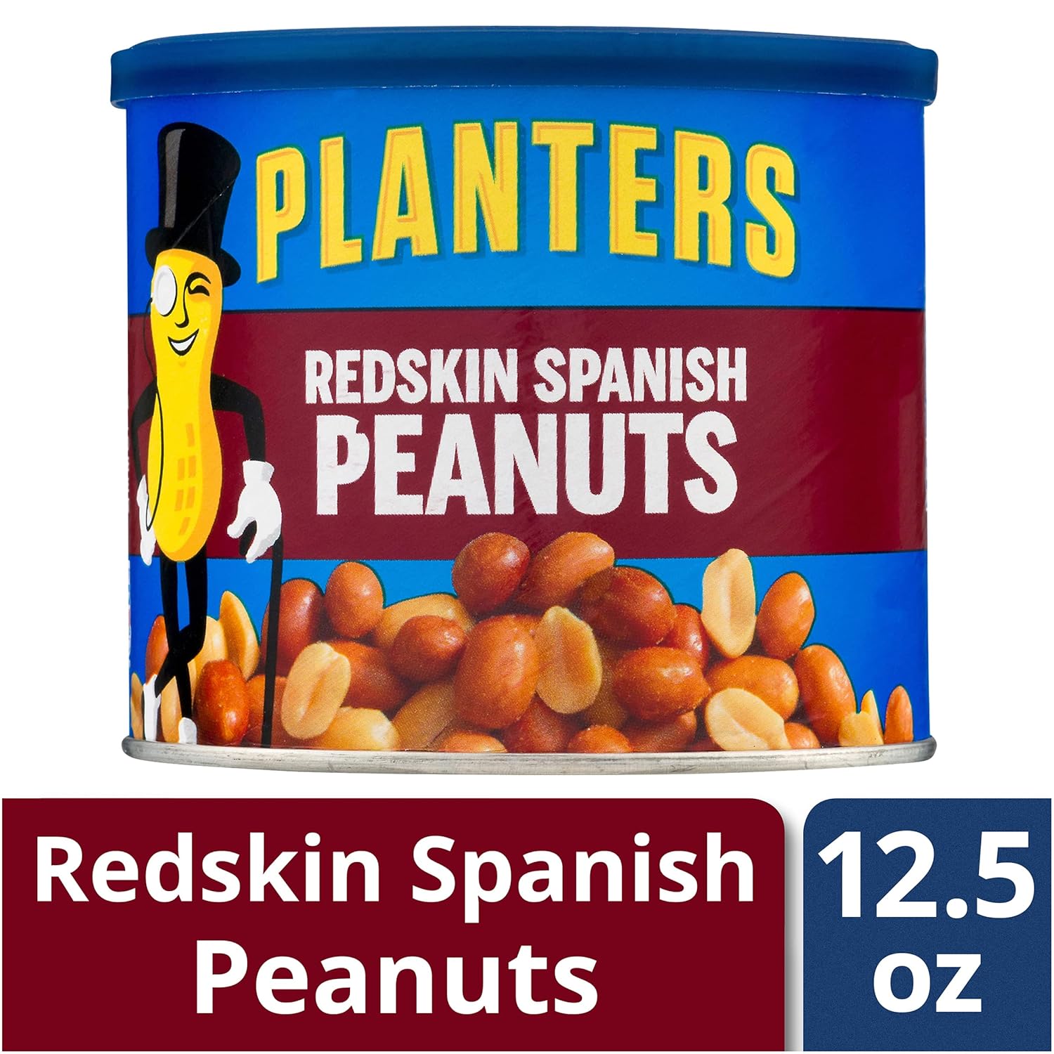 Planters Peanuts, Spanish Red skin with Sea Salt (12.5 Ounce (Pack of 6))