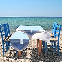 Vista 7 de Boao 50 clips transparentes transparentes para zócalos de mesa, modelo de clips de plástico para mantel, abrazaderas con gancho para mantel de mesa