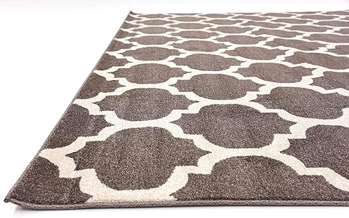 Vista 278 de Unique Loom Trellis Collection - Alfombra estilo marroquí de enrejado gris oscuro (8' 0 pies x 11' 0 pies)