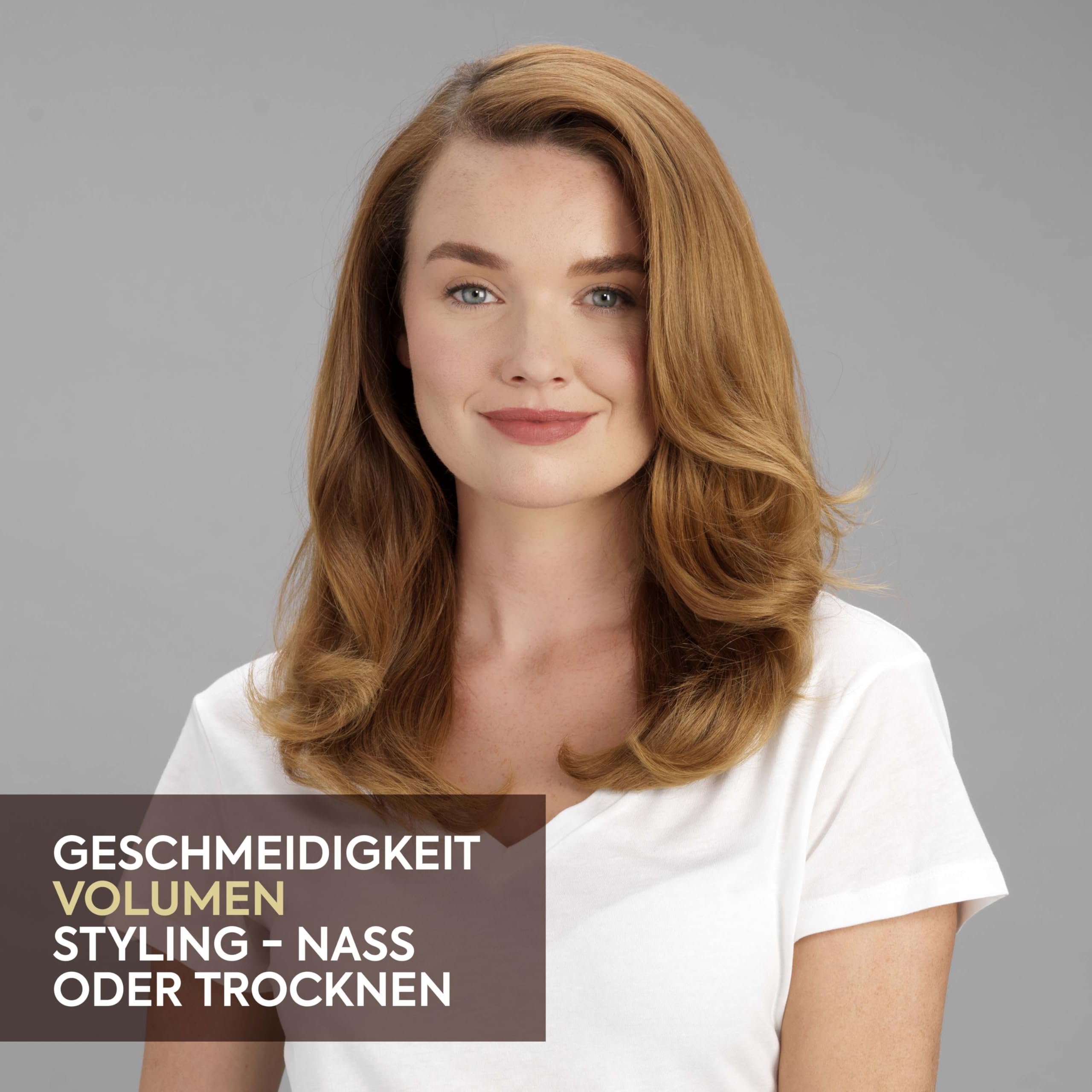 BaByliss Air Power Volume - 2-in-1 Warmluftbürste und Heizbürste, NASS- und TROCKEN-Modus, Glättende Warmluftbürste mit 3 Temperatureinstellungen, Ionen-Technologie, Keramikbeschichtung, Gold, AS95E
