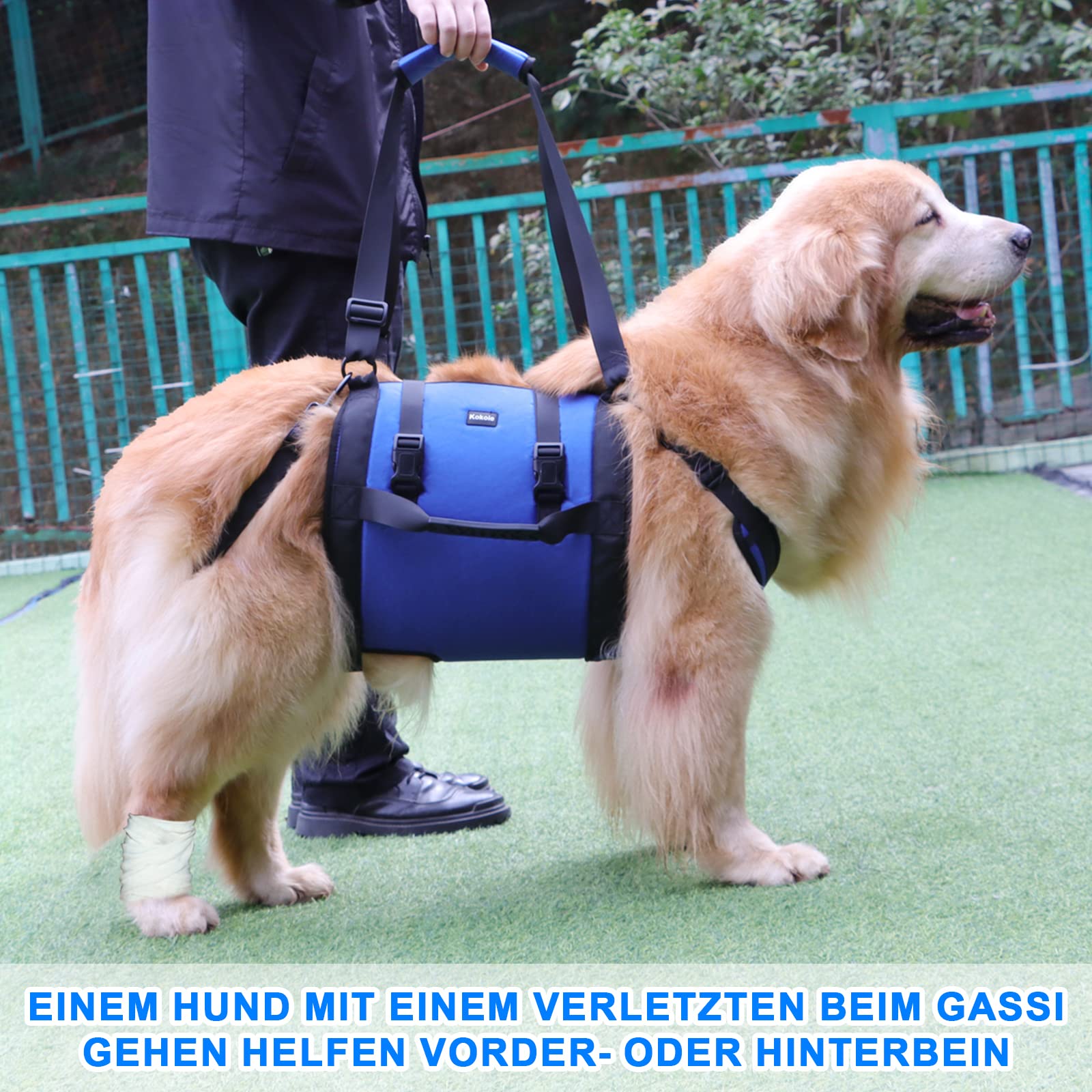 Doggie Stylz Hundegeschirr Für Große Hunde – Ganzkörper-Stütze Mit Tragegriffen, Für Senior-, Arthritische Oder Verletzte Hunde