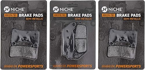 NICHE Juego Pastillas de Freno para Honda CBR1000R Interceptor 800 06455-MEL-D23 06455-MEL-D22 Delantero Trasero Semimetálico