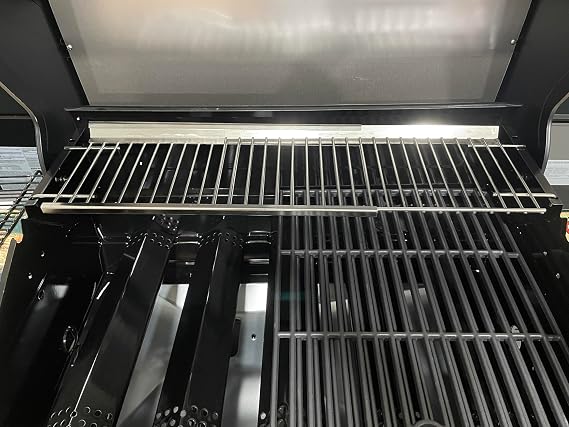 Universal Grill Warming Rack 20.6''- 31.1'', Adjustable Warming Rack for Nexgrill, Dynaglo, Cuisinart, Monument 4/5 Burner Grills, Stainless Steel Warming Rack Replacement for Nexgrill