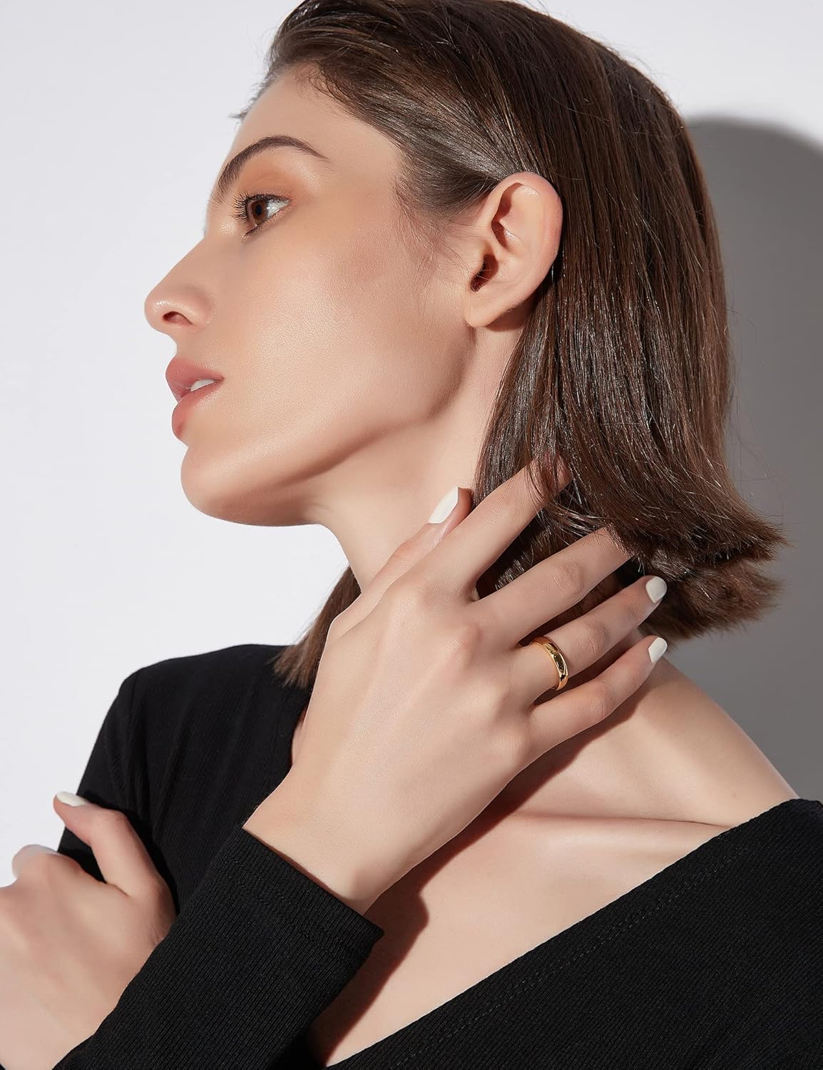 Greenpod 2mm 4mm 6mm Tungsten Wedding Bands Ring for Women Men Rose Gold Plated/Silver/24K Gold Plated/Black Polished Slim Engagement Promise Rings Comfort Fit Size 4-13 - Image 5