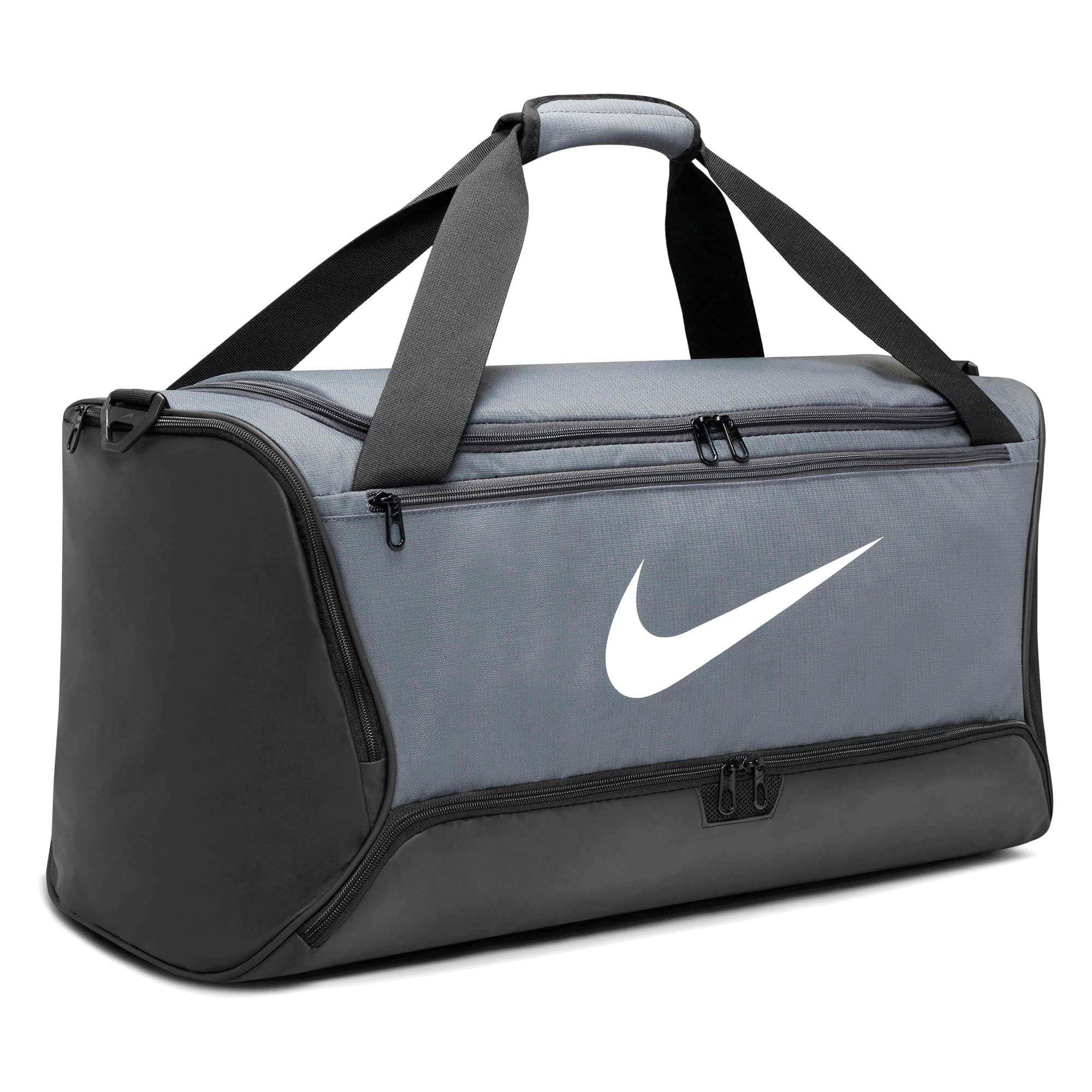 NIKE DH7710-068 NK BRSLA M DUFF - 9,5 (60L) Sports backpack Unisex Adult IRON GREY/BLACK/WHITE Taille 1SIZE