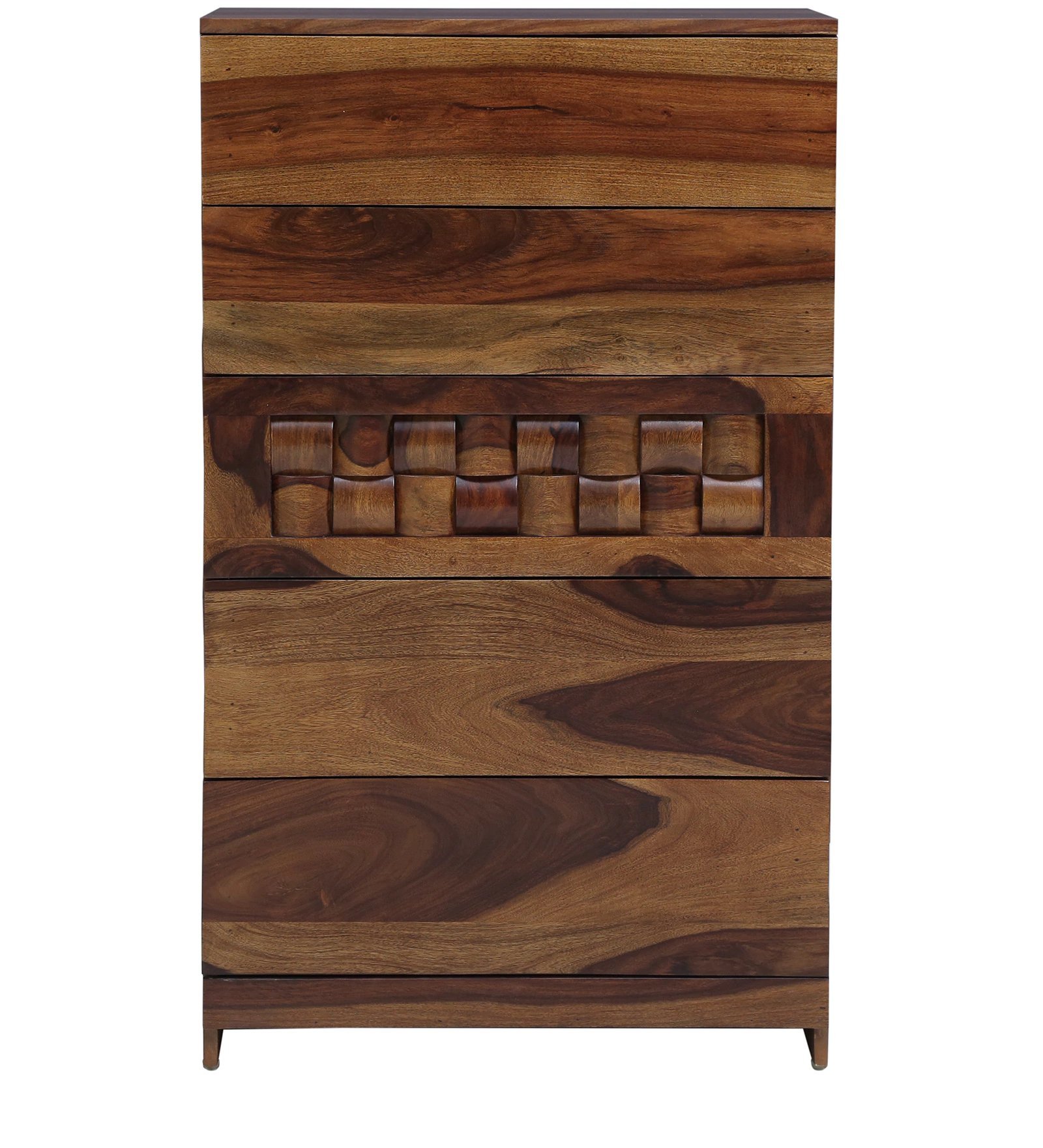MADE WOOD Madeway Rosewood Chest of Drawer in Provincial Teak Finish, Brown-image-9