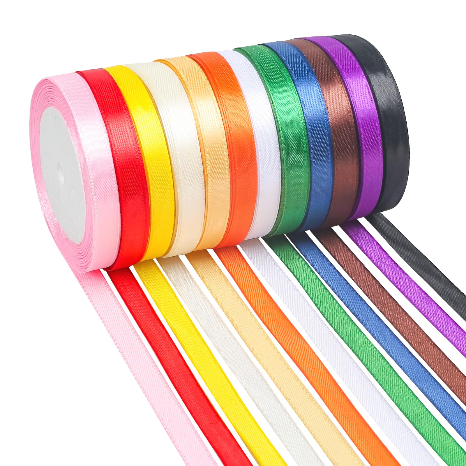 Jifeng 5 Rouleaux Ruban D'Emballage Pour Gâteau De Baby Shower Bleu Bricolage Décoration De Fête