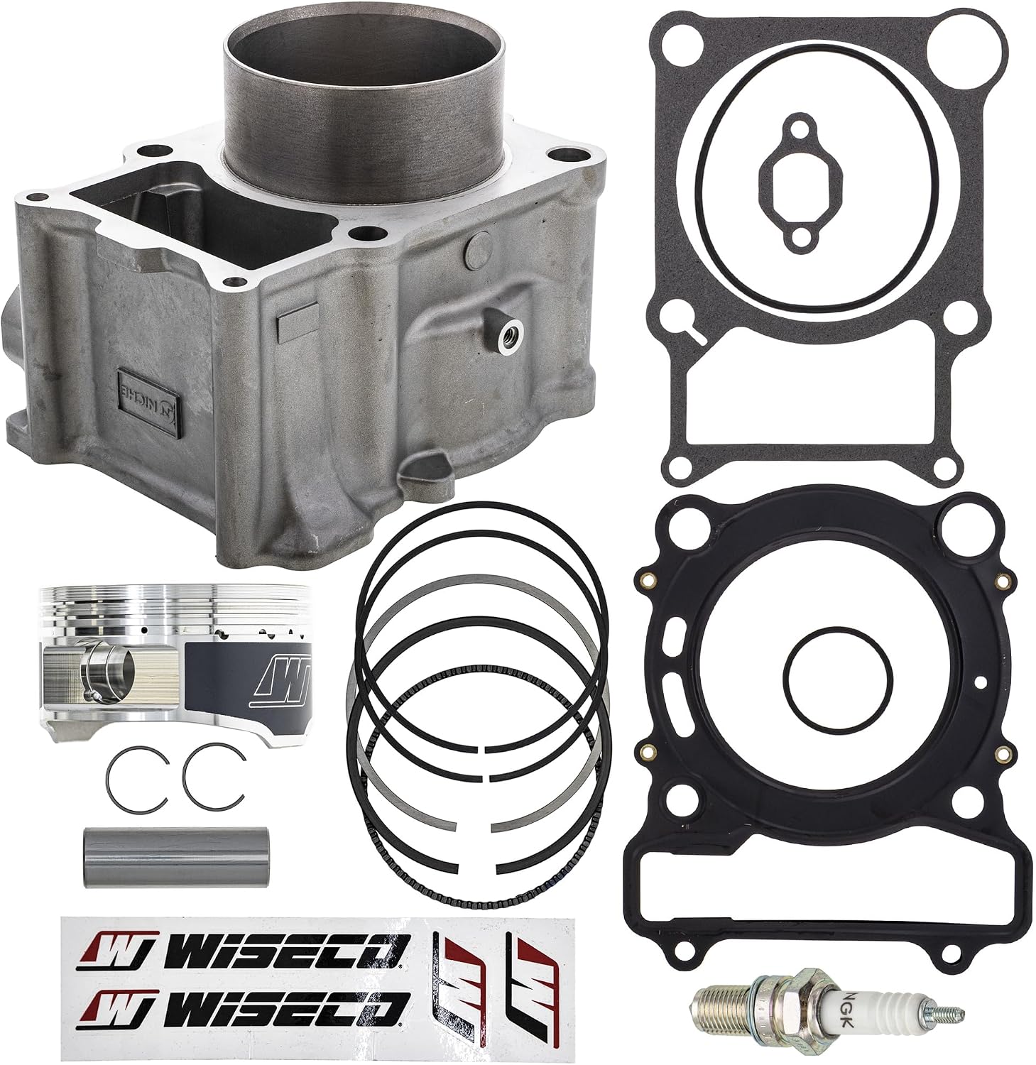 NICHE Cylinder Gasket WISECO Piston Kit for Yamaha Kodiak Rhino Grizzly Wolverine 450 5ND-11310-00-00 ATV