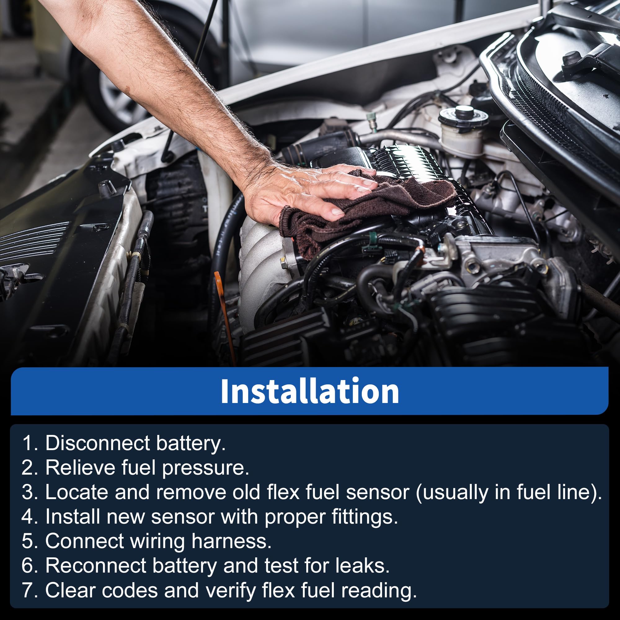 No.13507128 Sensore E85 Flex Fuel per Chevrolet Silverado 1500 2014-2018 per Chevrolet Suburban 2015-2020 per GMC Sierra 1500 2014-2018 per GMC Yukon 2015-2020