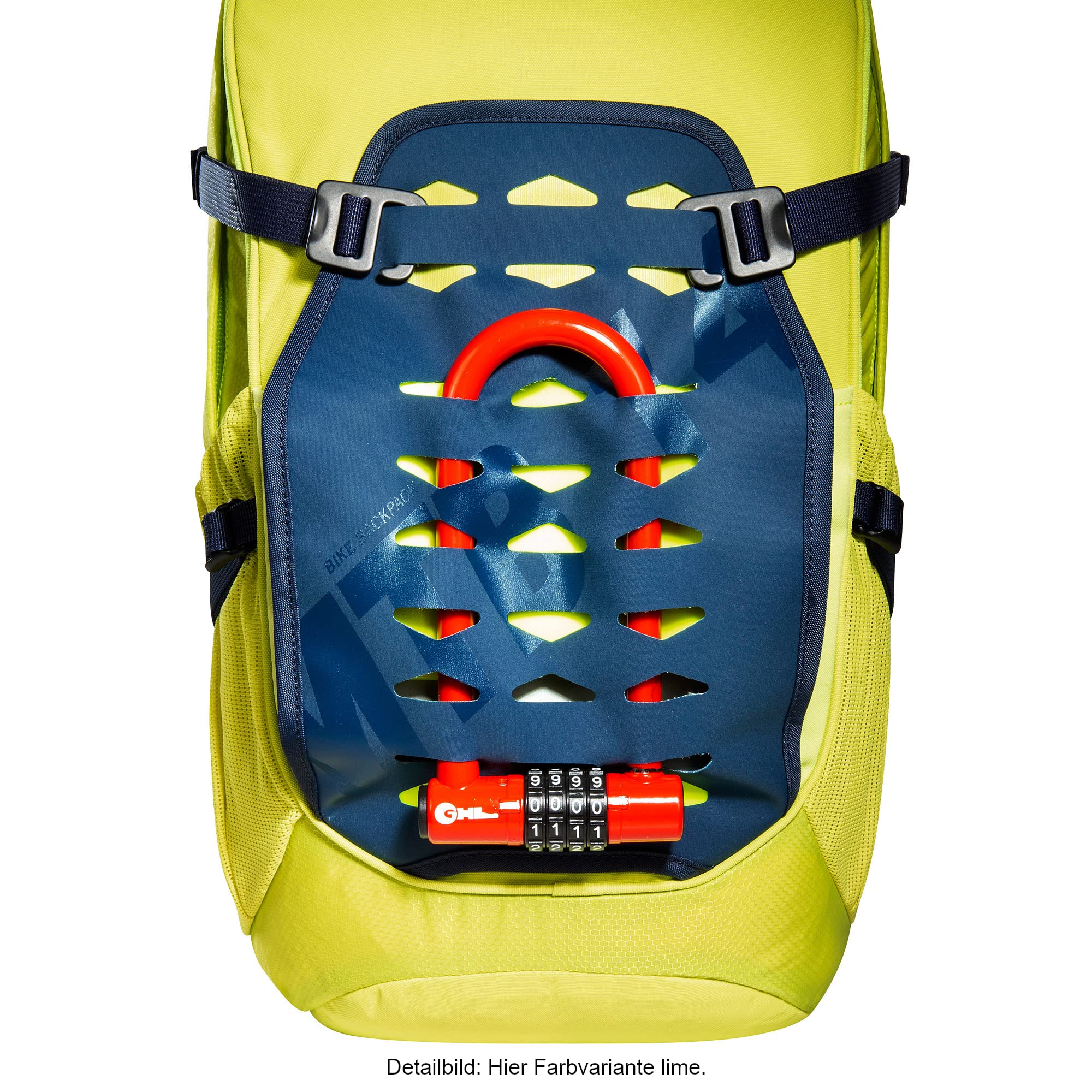 Tatonka Fahrradrucksack Bike Backpack MTB 14l - Kleiner und leichter Rucksack mit Rückenbelüftung, Regenschutz und Helmfach - 14 Liter Volumen