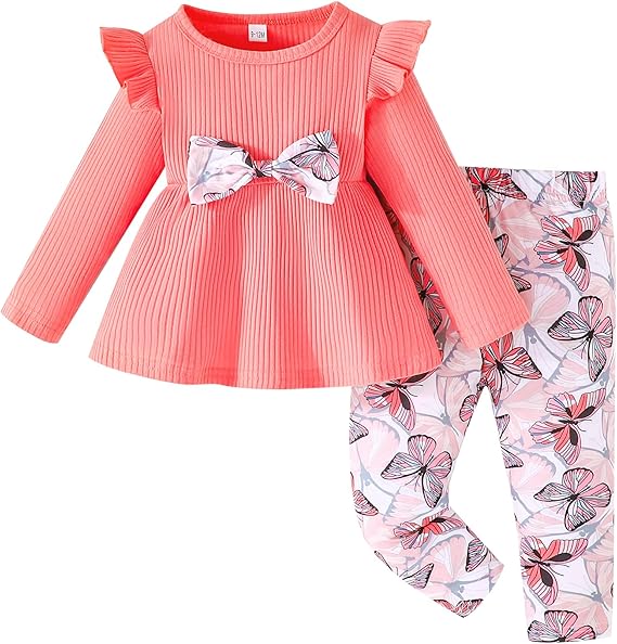cute baby girl dress set cotton outfit