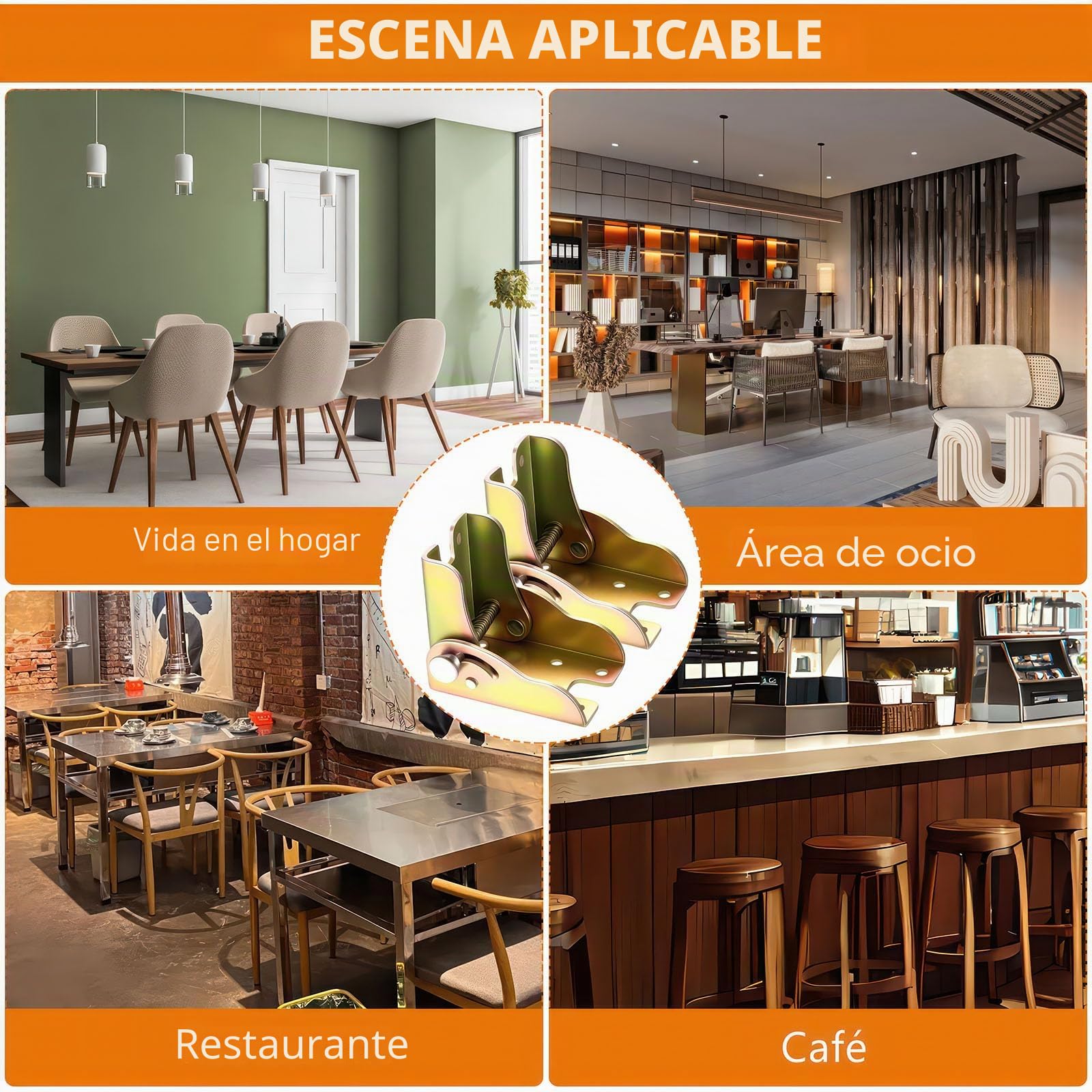 4 Piezas Bisagras Plegables Autoblocantes, Bisagra Autoblocante 90 Grados, Patas de Mesa Plegables, Soporte de Extensión Bisagras Mesa Plegable Metal para Patas Plegable, Cocina Oficina Mesa Pared