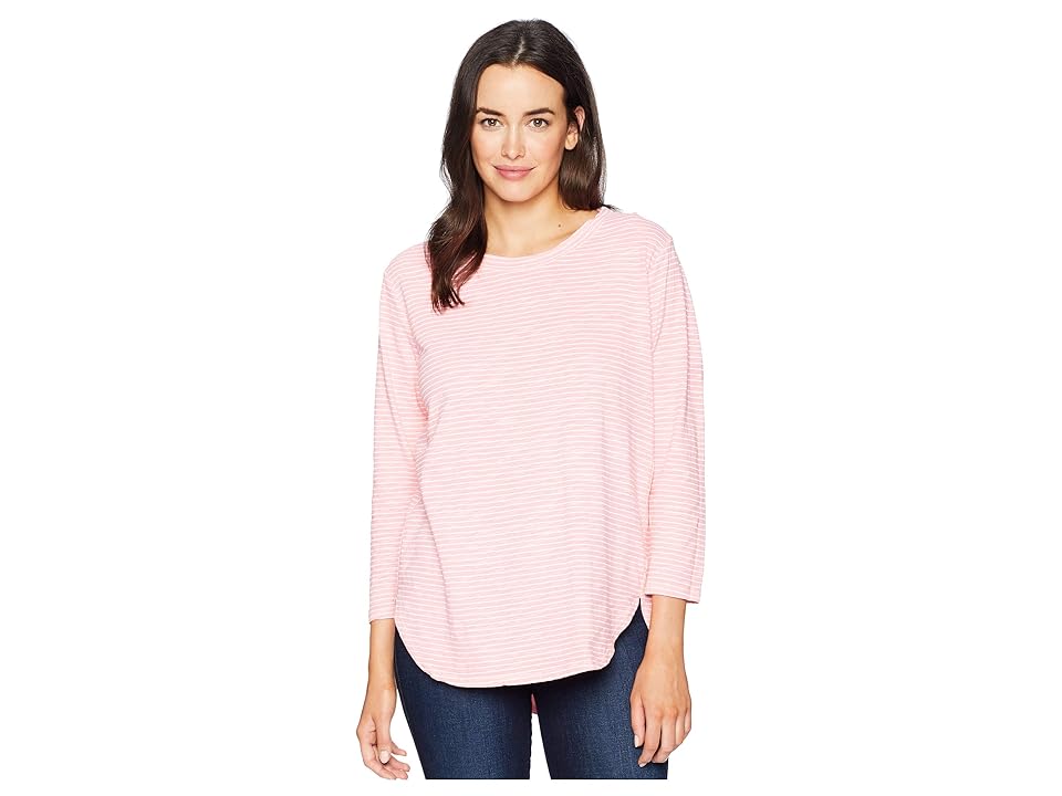 

Fresh Produce Pinstripe Catalina Top (Peony Pink) Women's Clothing