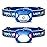 Lepro 320015 Battery Powered Headlamp - 1300Lux Super Bright LED Head Lamp with Red Light, IPX4 Waterproof Headlights for Outdoor Camping, Hiking, Hunting, Power Outages, Emergency, Hurricane - Blue