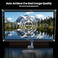 Vista 12 de Proyector para exteriores de Google TV con licencia oficial ANSI 2000 4K Full HD, proyector inteligente con WiFi y Bluetooth