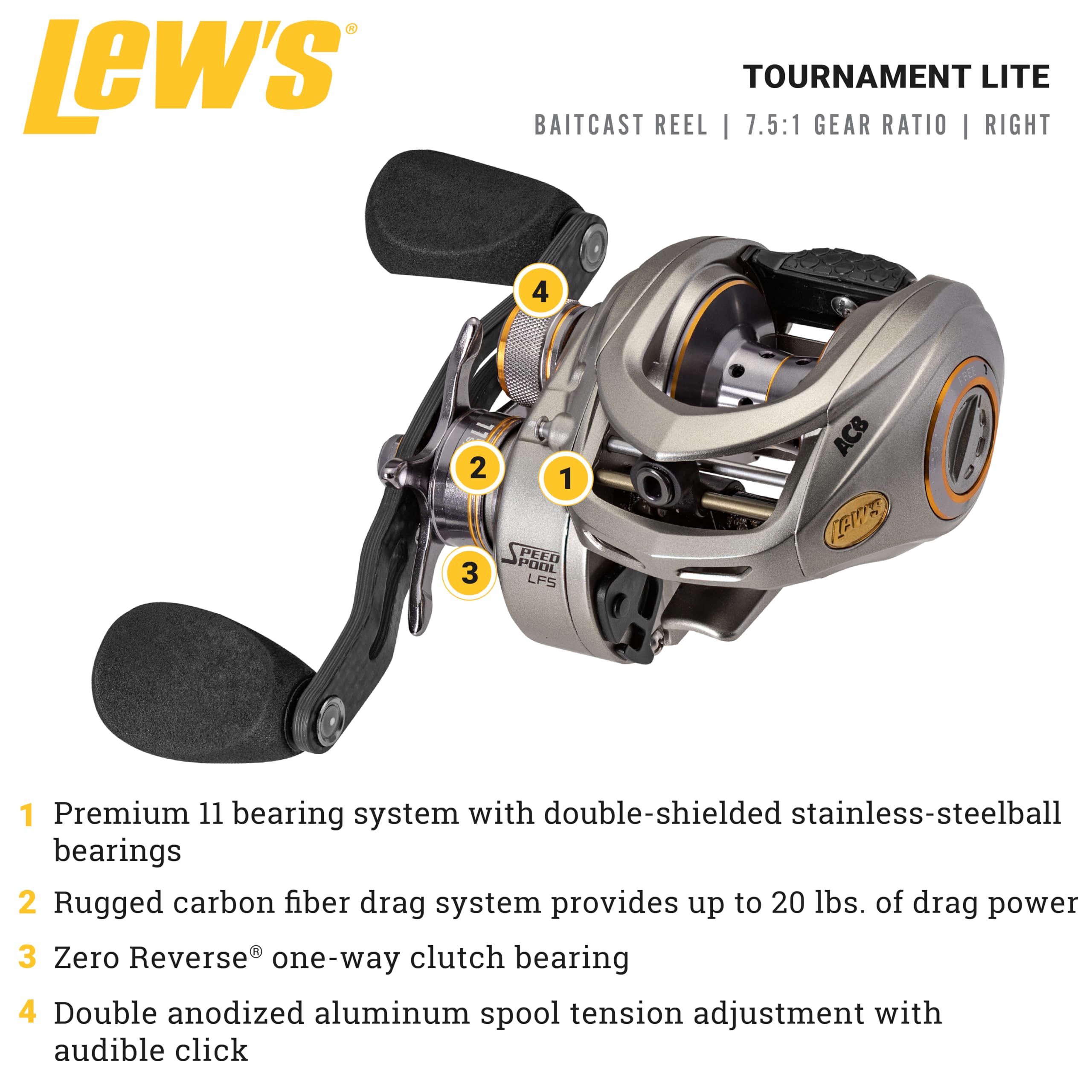 adjusting a lew's tournament baitcasting reel Lite Baitcast Fishing Reel, RH Retrieve breastcancer2022 Model:MAX-4X-L Expertly delivering both power Reel Storage Ideas Custom