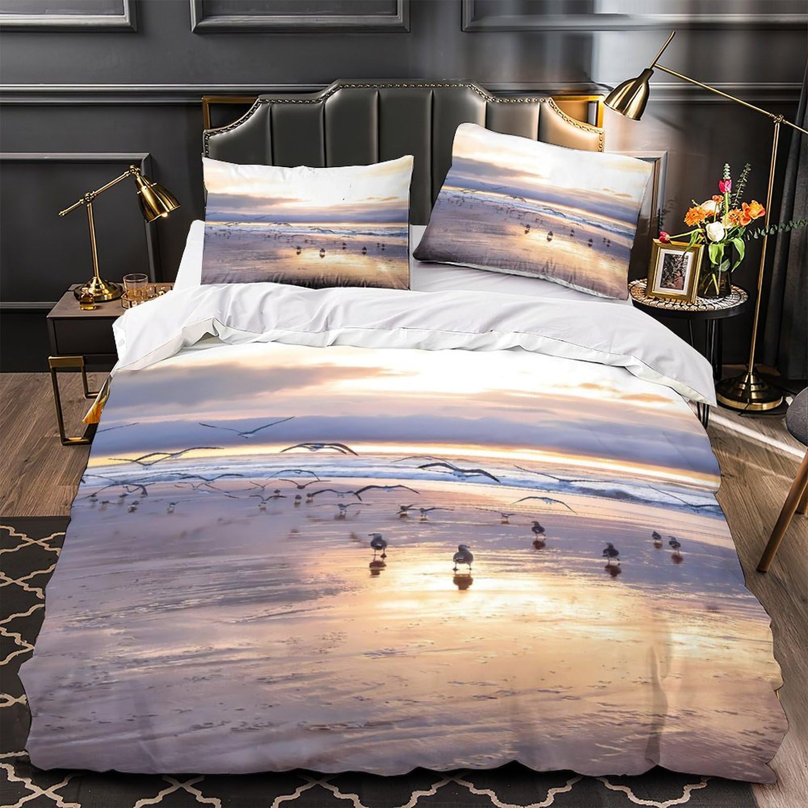 Parure de lit imprimé 3D chien pour une chambre adulte vintage et cosy