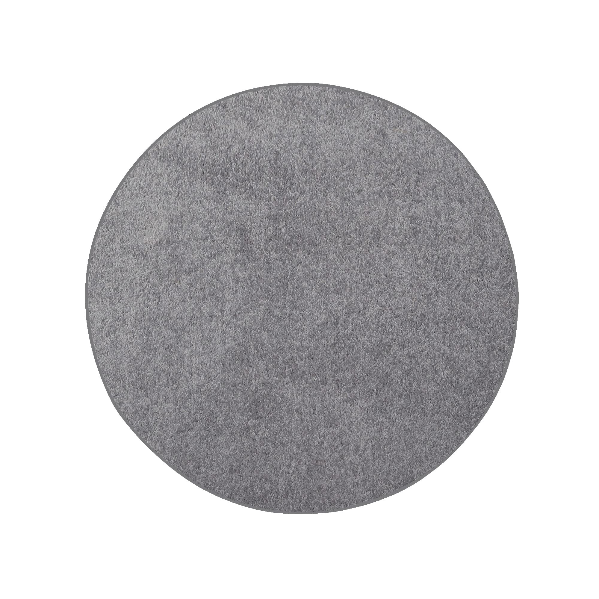 Furnish my Place Modern Plush Solid Color Rug - Grey, 2' Round, Pet and Kids Friendly Rug. Made in USA, Area Rugs Great for Kids, Pets, Event, Wedding