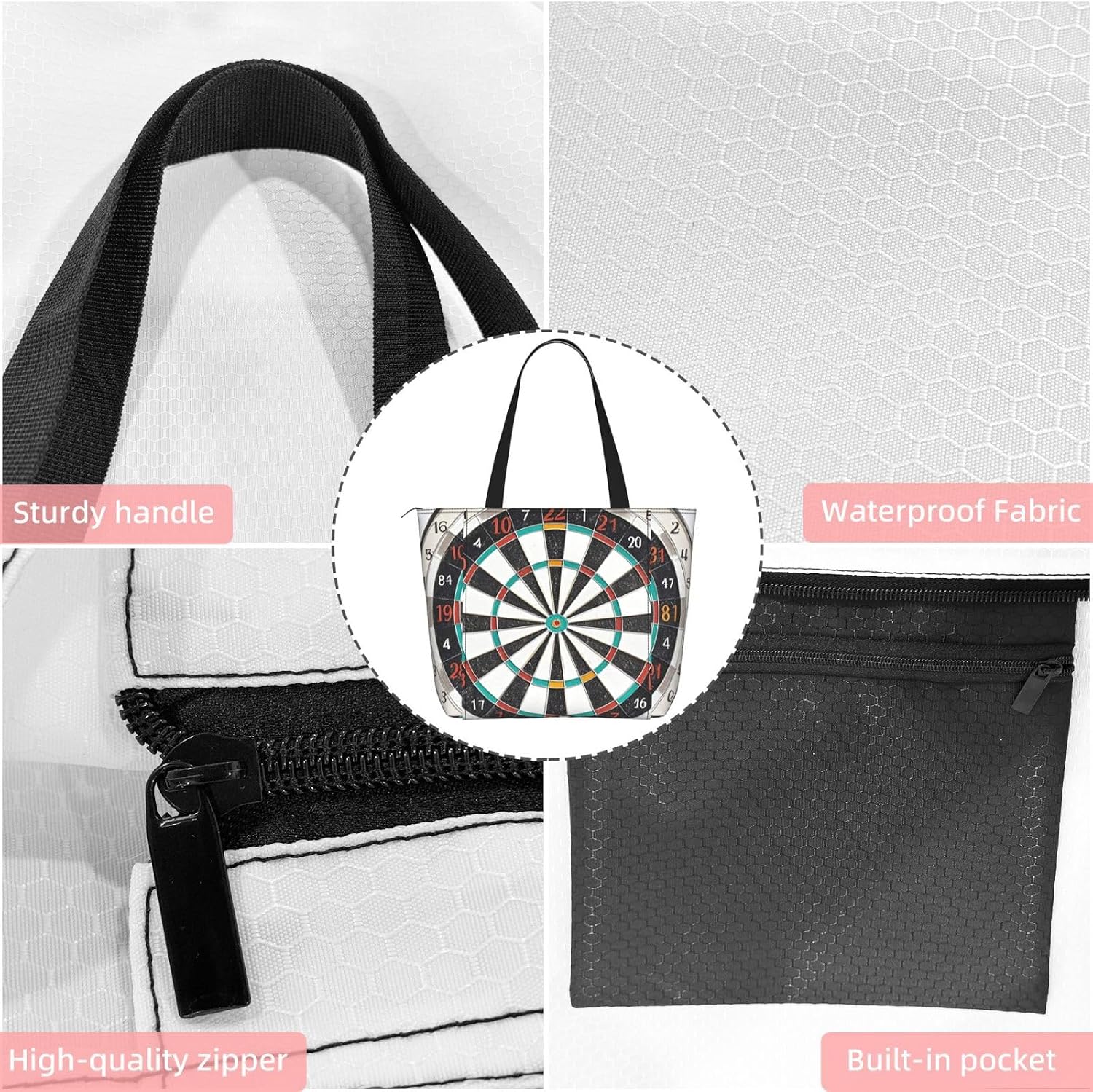 Women'S Yoga Bag With Yoga Mat Carrier Large Shoulder Bag Dachshund Dog Carryall Tote For Travel Office Beach Gym image 5