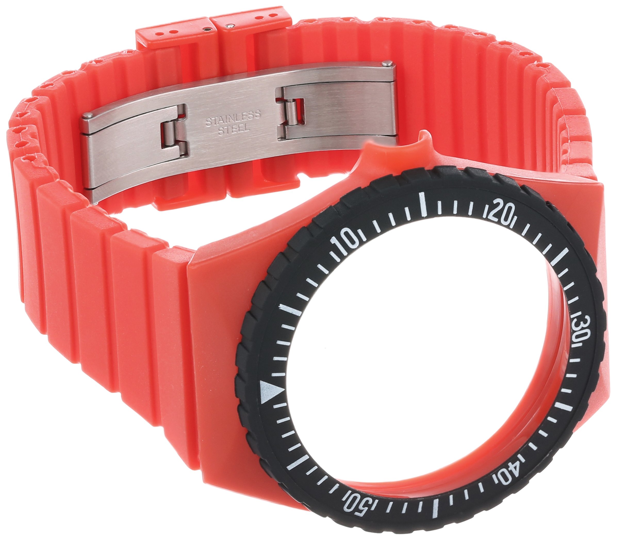 Fortis C 03 24 -mm Colors Red Silicone Watch Strap