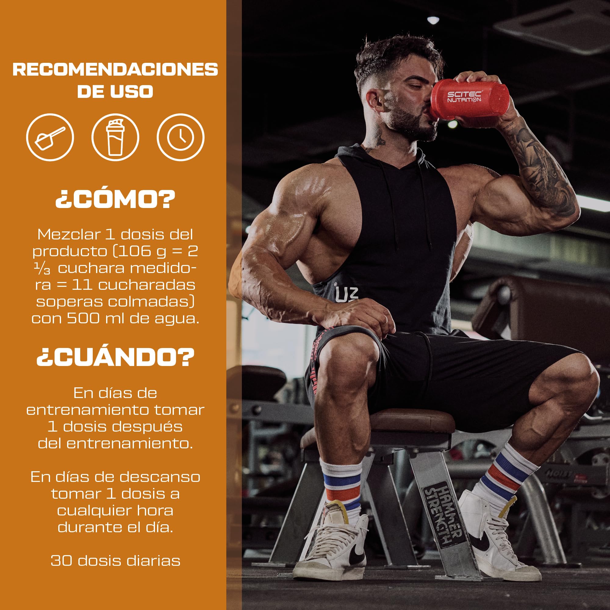 Scitec Nutrition 100% Beef Muscle - Proteína de carne de vacuno hidrolizada | Ganador de peso con carbohidratos - Con L-Leucina - Bajo contenido de azúcares, sin lactosa ni gluten - 3180 g, Chocolate