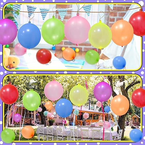 Miniatura 3 de 86pcs Punch Balloons, Punching Balloon Party Favors for kids, Neon Bounce Balloons with Rubber Band for Carnival, Fun, Gift Bag Party Favors