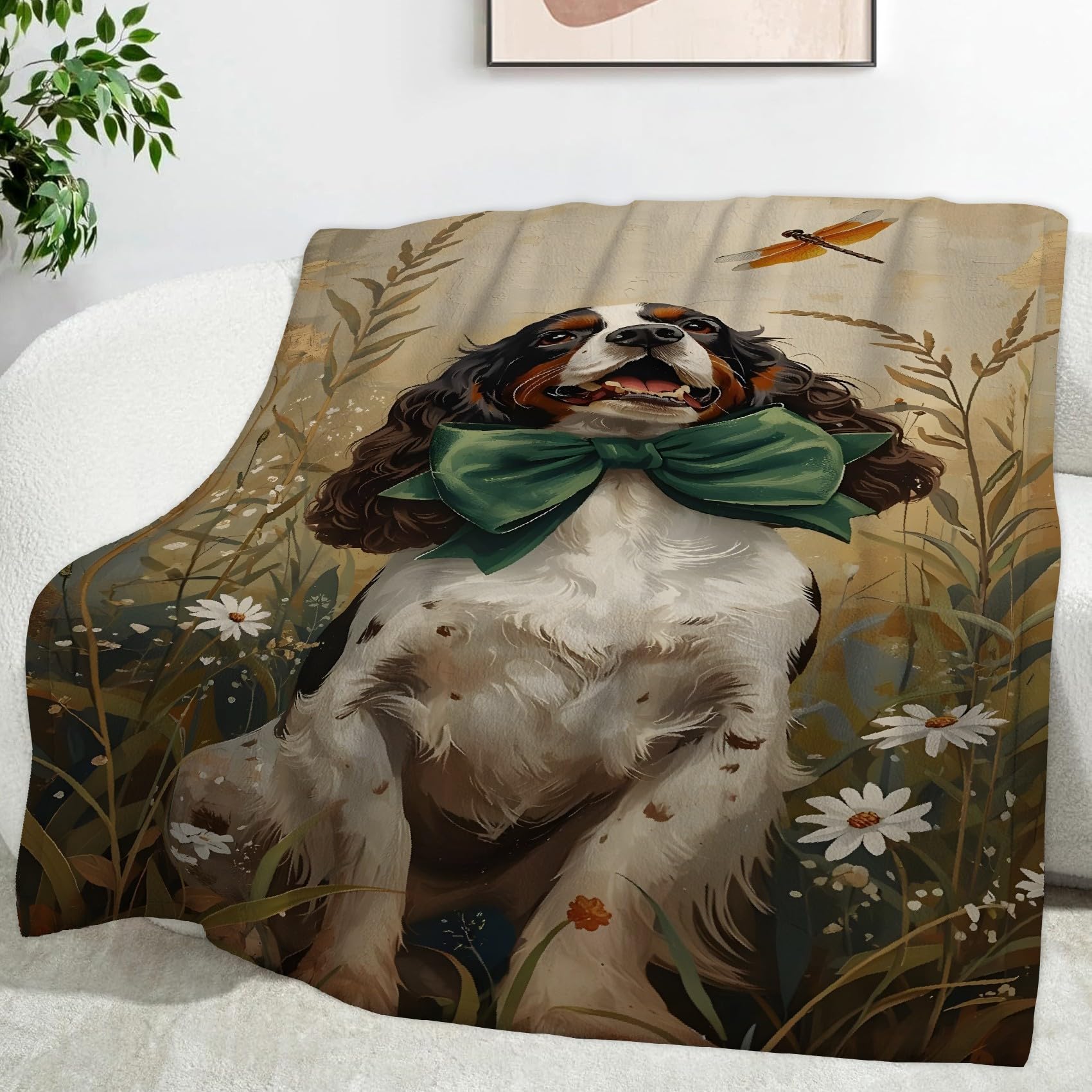 Kocyk Daisy Koce dla psa Kreskówka Koc na łóżko pojedyncze Ciepłe, puszyste koce flanelowe 180 x 200 cm na wszystkie pory roku