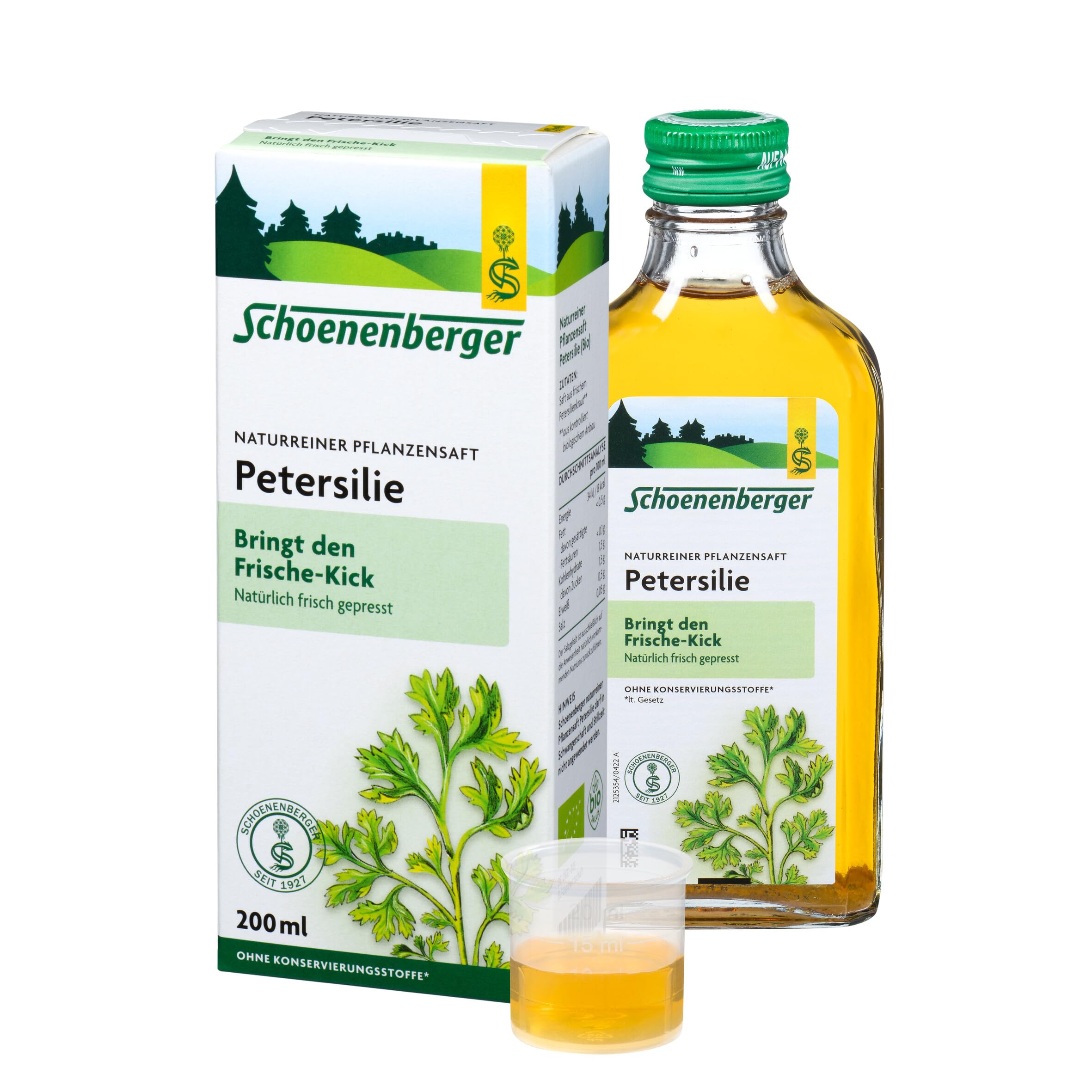 Schoenenberger Naturreiner Pflanzensaft Petersilie, 200 ml Soluzione
