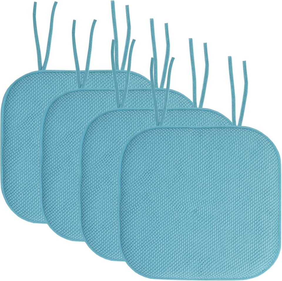 teal chair pads